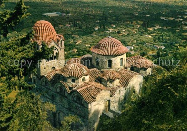 Mystra Kirche der Pantanassa Fliegeraufnahme