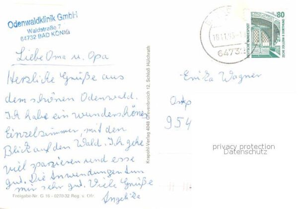 Bad Koenig Odenwald Fliegeraufnahme Odenwaldklinik – Bild 2