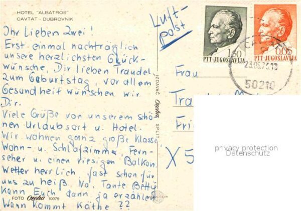 Cavtat Dalmatien Hotel Albatros Wasserskifahren – Bild 2