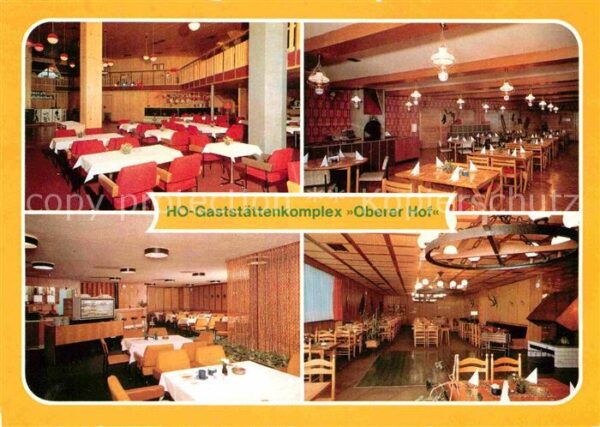 Oberhof Thueringen HO Gaststättenkomplex Oberer Hof Tanzba