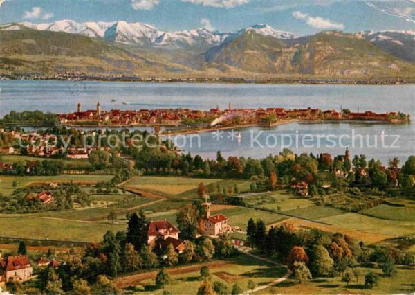 Lindau Bodensee Blick vom Hoyerberg