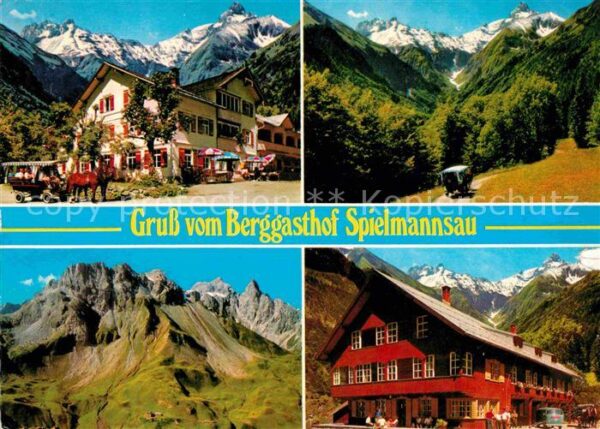 Oberstdorf Berggasthof Spielmannsau Allgäuer Alpen