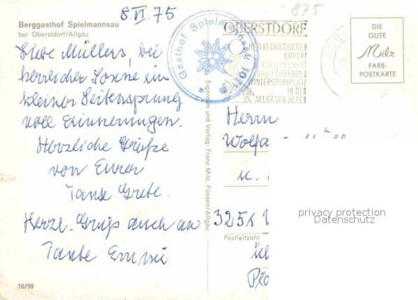 Oberstdorf Berggasthof Spielmannsau Allgäuer Alpen – Bild 2