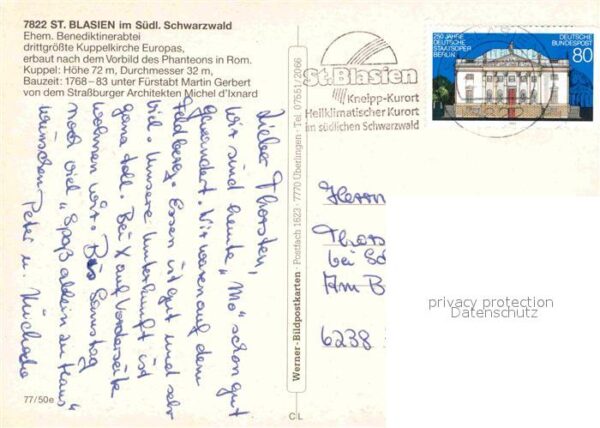 St Blasien Fliegeraufnahme Ehem Benediktinerabtei – Bild 2