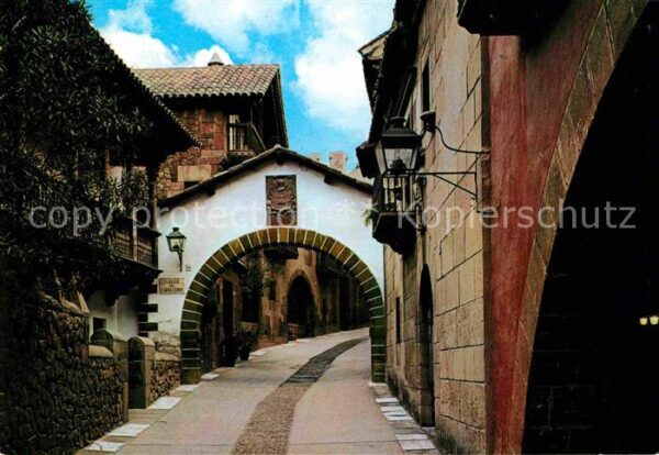 Barcelona Cataluna Pueblo Espanol Arco de Maya Principe de