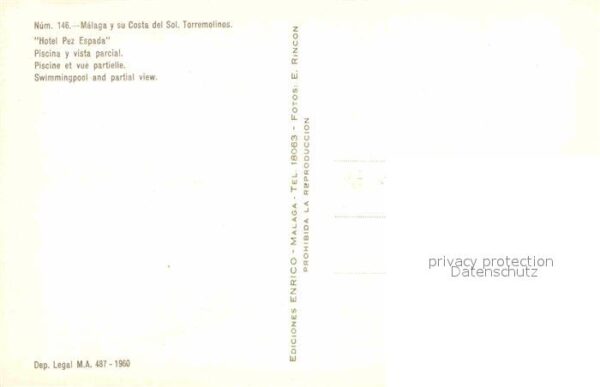 Torremolinos Hotel Pez Espada Piscina y vista parcia – Bild 2