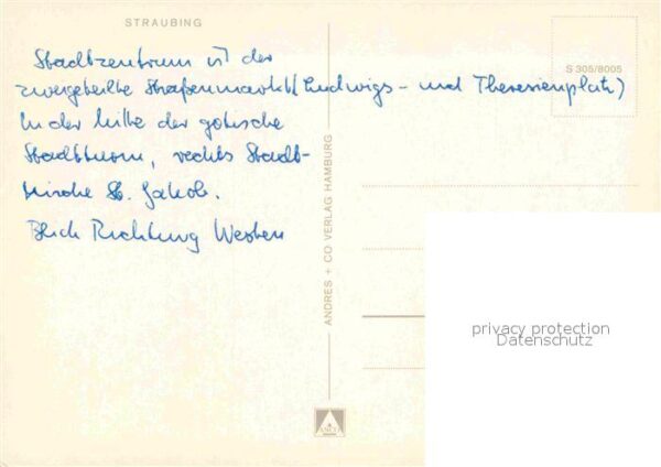 Straubing Teilansicht Kirche St Jakob Stadttor – Bild 2
