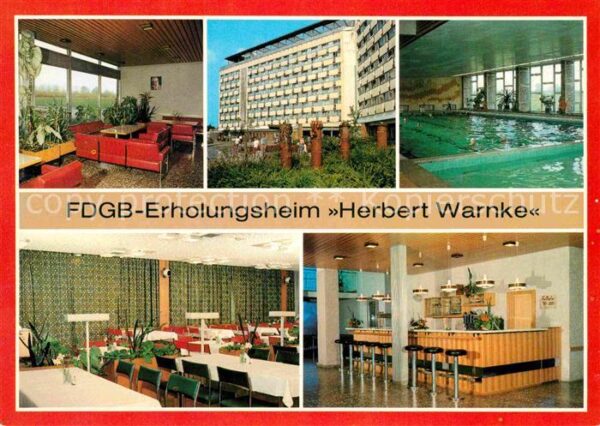 Klink Waren FDGB Erholungsheim Herbert Warnke Empfa