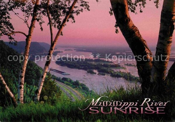 La Crosse Wisconsin Mississippi River Sunrise