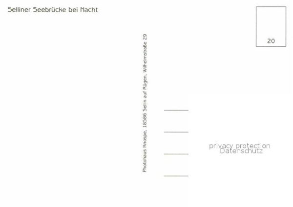 Sellin Ruegen Selliner Seebrücke bei Nacht – Bild 2
