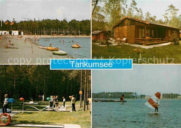 Isenbuettel Tankumsee Blockhaus Strand Minigolfanla