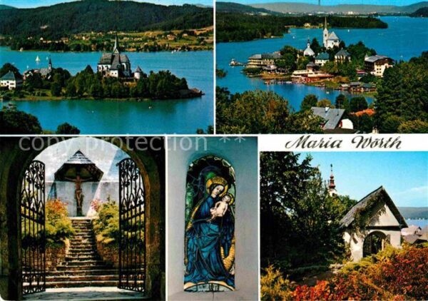 Maria Woerth Woerthersee Kirche und Kapelle mit kunsthistor Sehe