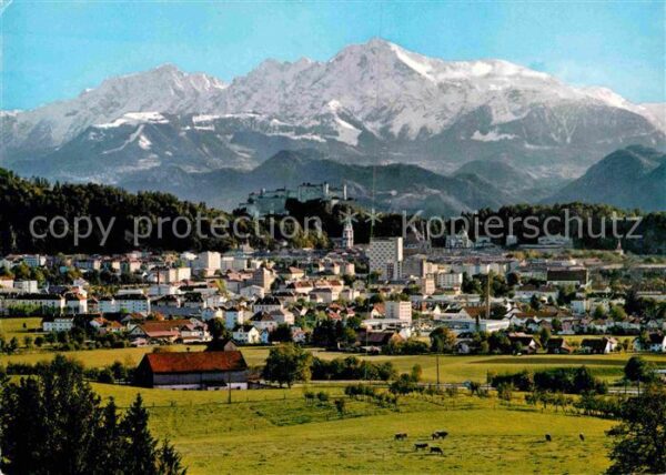 Salzburg Oesterreich mit dem Hohen Göll