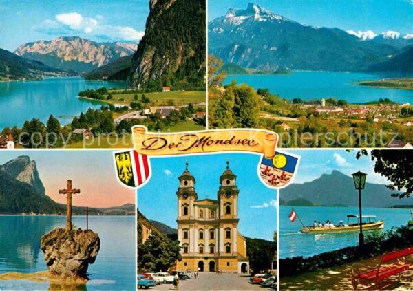 Scharfling mit Höllengebirge Mondsee Kreuzstein Pf