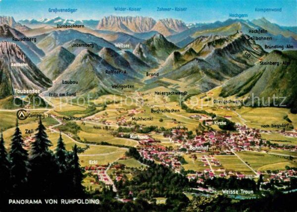 Ruhpolding Panoramakarte