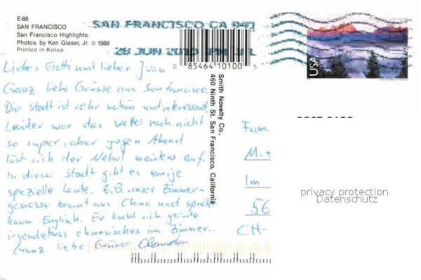 San Francisco California Cable Car Serpentinen Golden Gaste Brid – Bild 2