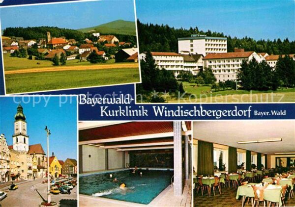 Windischbergerdorf Bayerwald Kurklinik Hallenbad Speisesaa