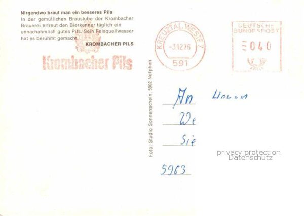 Krombach Westfalen Braustube der Krombacher Brauerei – Bild 2