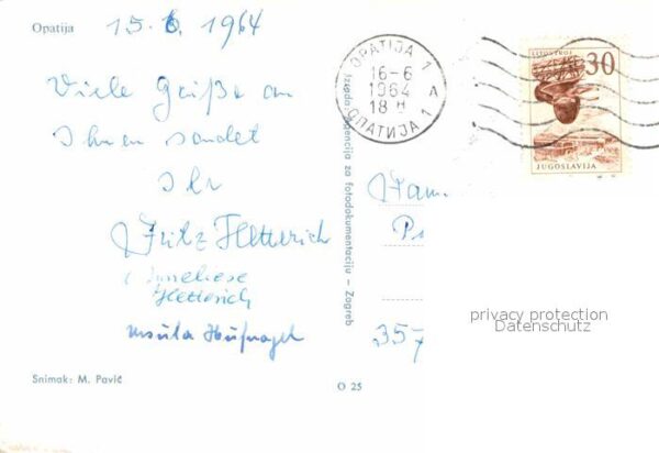 Opatija Abbazia Teilansicht bei Nacht – Bild 2
