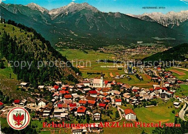Arzl Pitztal Hotel Erika Heiterwand Fliegeraufnahme