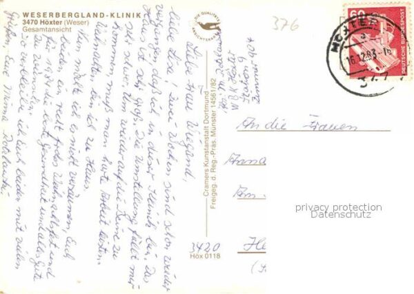 Hoexter Weser Weserbergland Klinik Fliegeraufnahme – Bild 2