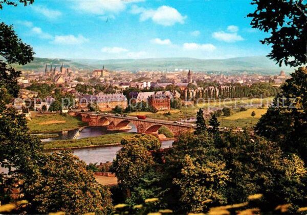 Trier Panorama Moselbrücke