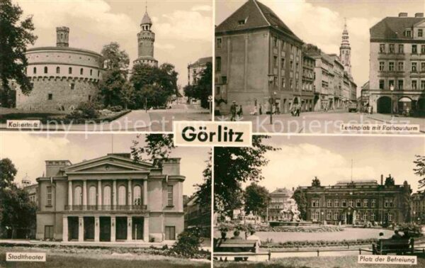 Goerlitz Sachsen Kaisertrutz Stadttheater Platz der Befr
