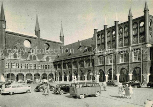 Luebeck Rathaus vom der Marktseite