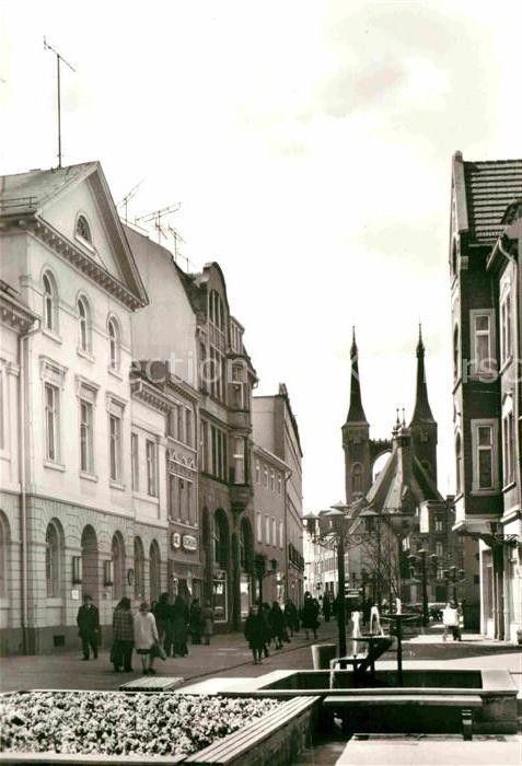 Koethen Anhalt Fussgängerzone Altstadt Holzmarkt