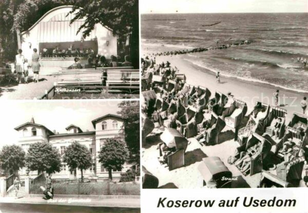 Koserow Ostseebad Usedom Strand Rat der Gemeinde Kurkonzert