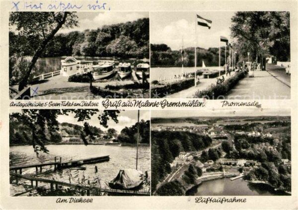 Malente-Gremsmuehlen Dieksee Promenade Anlegebrücke 5 Seen-F