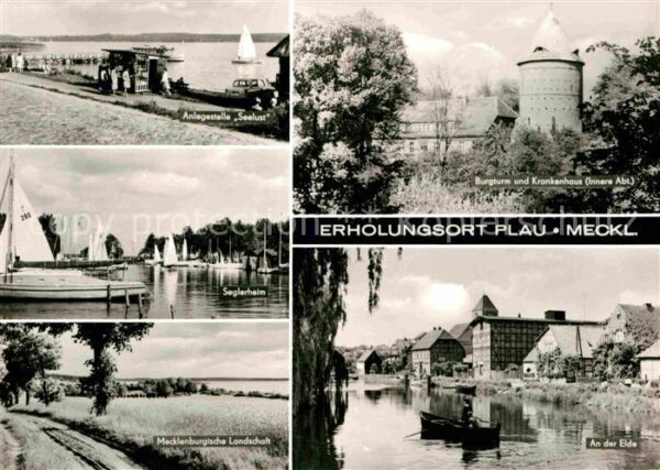 Plau Mecklenburg Burgturm Krankenhaus Seglerheim