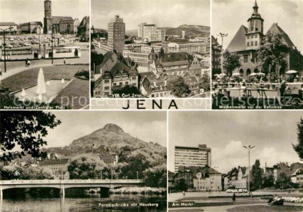 Jena Thueringen Wochenmarkt Ratszeise Zentraler Platz P