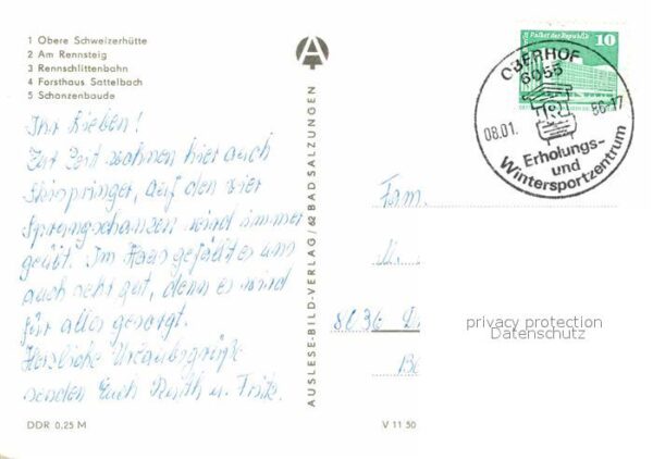Oberhof Thueringen Obere Schweizerhütte Rennsteig Rennschl – Bild 2