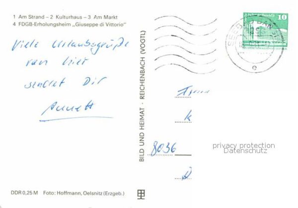 Heringsdorf Ostseebad Usedom Strand Kulturhaus Markt Erholungsheim G – Bild 2