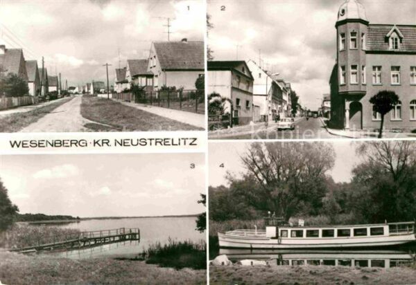 Wesenberg Mecklenburg Mittelstrasse Grosser Labussee MS Möwe