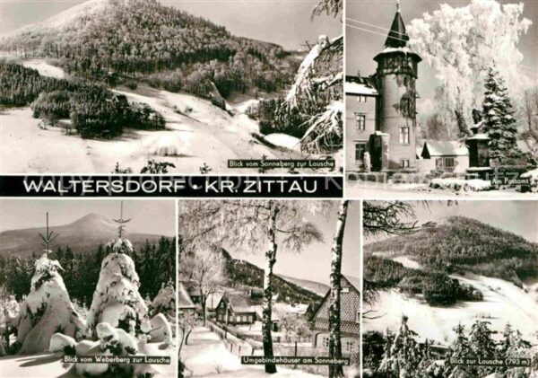 Waltersdorf Zittau Lausche Postamt Umgebindehäuser