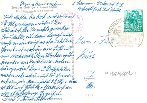 Oybin Töpferbaude Felsentor – Bild 2
