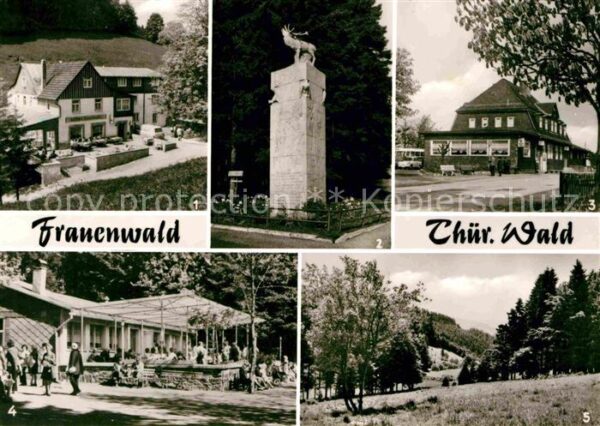 Frauenwald Thueringen Gaststätte Fraubachmühle Monument Bahnh
