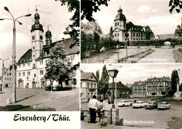 Eisenberg Thueringen Rathaus Schloss Christianenburg Platz d