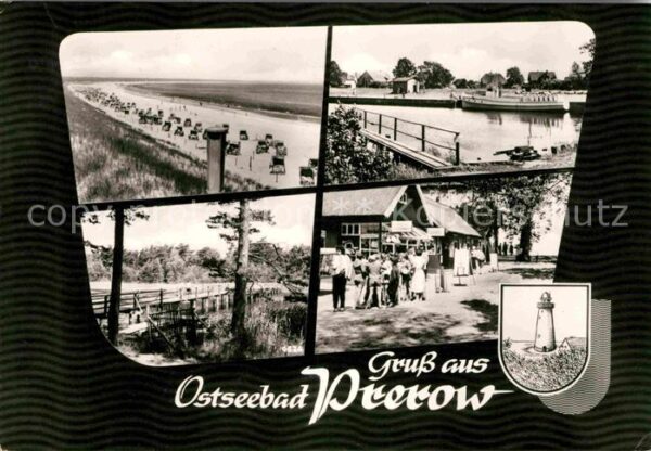 Prerow Ostseebad Strand Schiffsanlegestelle Brücke