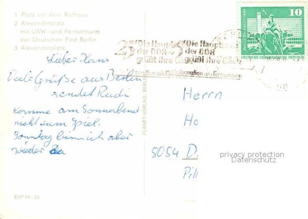 Berlin Platz vorm Rathaus Alexanderplatz Ferns – Bild 2
