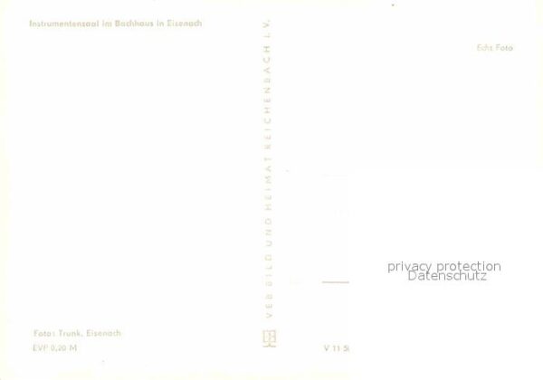 Eisenach Thueringen Instrumentensaal im Bachhaus – Bild 2