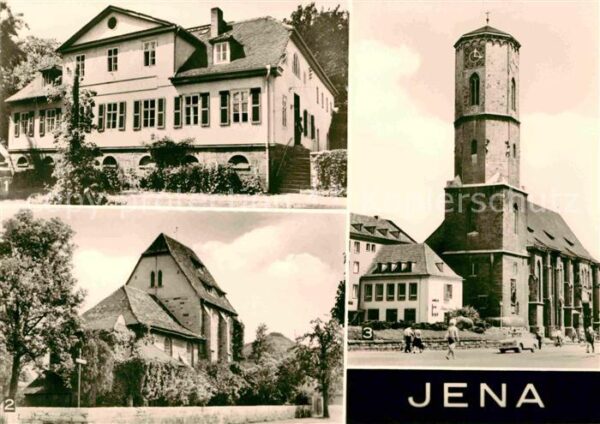 Jena Thueringen Goethegedenkstätte Schillerkirche Stadt