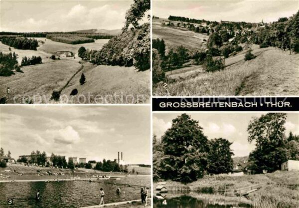 Grossbreitenbach Thueringen Wiegandsmühle mit Grundsbachtal Ortsans