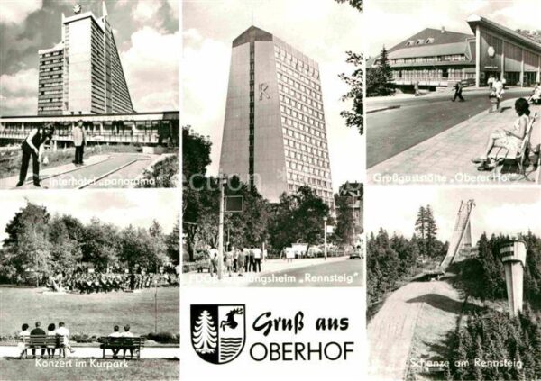 Oberhof Thueringen Interhotel Panorama Kurpark Schanze am