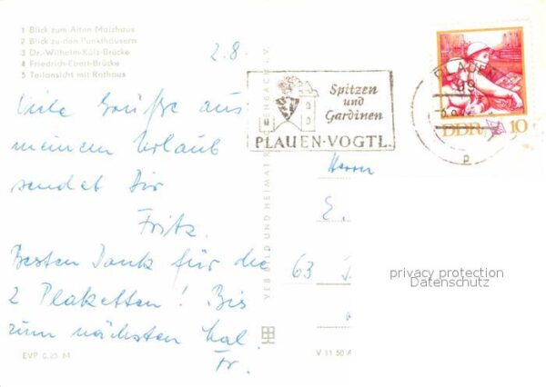 Plauen Vogtland Altes Malzhaus Punkthäuser Doktor Wilhe – Bild 2