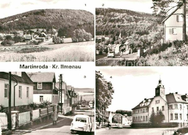 Martinroda Ilmenau Veronikaberg Teilansicht Waldstrasse Ga
