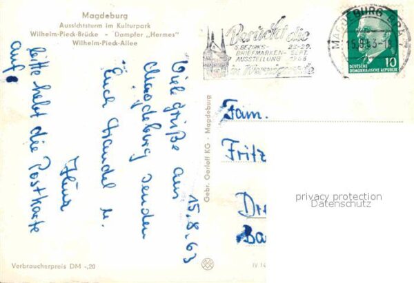 Magdeburg Aussichtsturm Kulturpark Dampfer Hermes – Bild 2