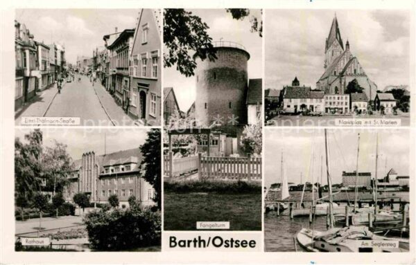 Barth Ernst Thälmann Str Marktplatz mit St Ma